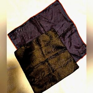 Unisex 2 pocket square scarfs NWOT🧣